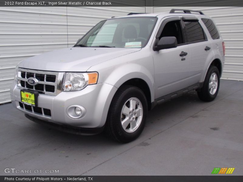 Ingot Silver Metallic / Charcoal Black 2012 Ford Escape XLT