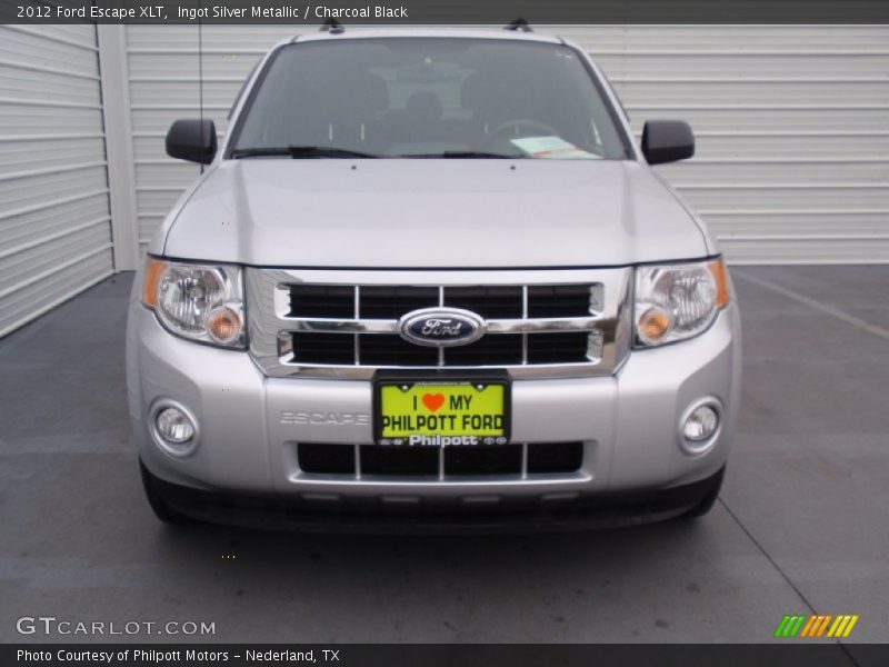 Ingot Silver Metallic / Charcoal Black 2012 Ford Escape XLT