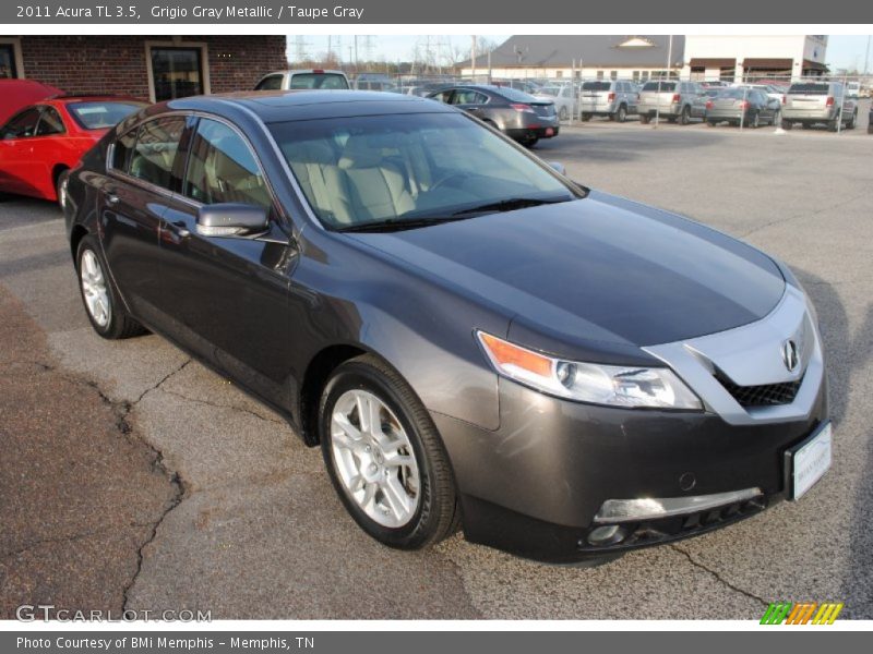 Grigio Gray Metallic / Taupe Gray 2011 Acura TL 3.5