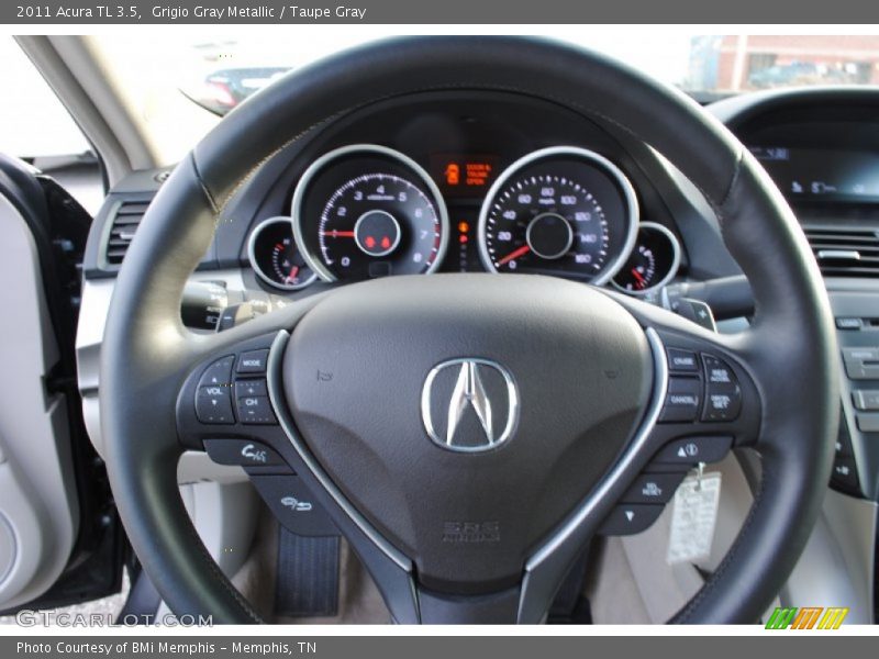 Grigio Gray Metallic / Taupe Gray 2011 Acura TL 3.5