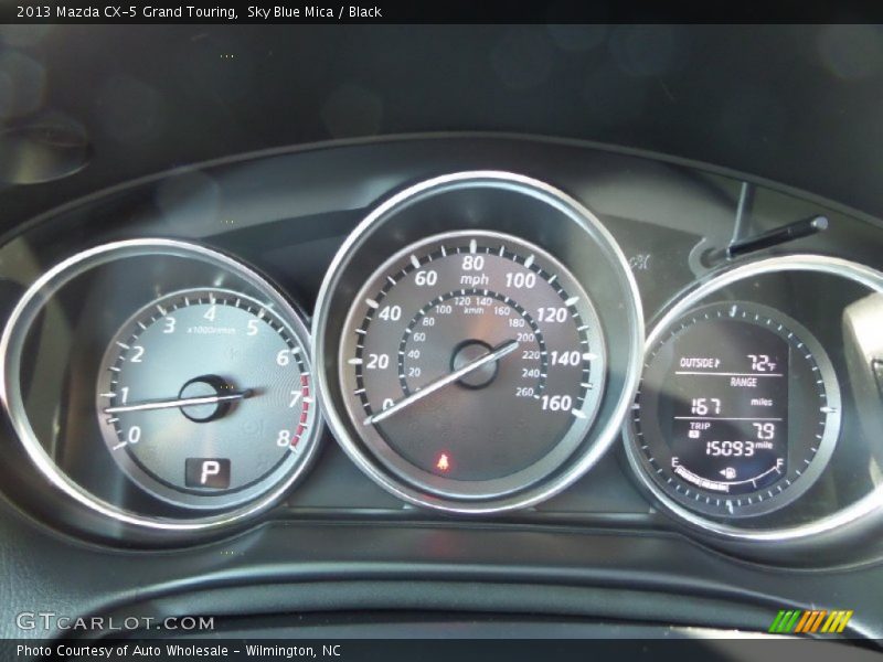 Sky Blue Mica / Black 2013 Mazda CX-5 Grand Touring