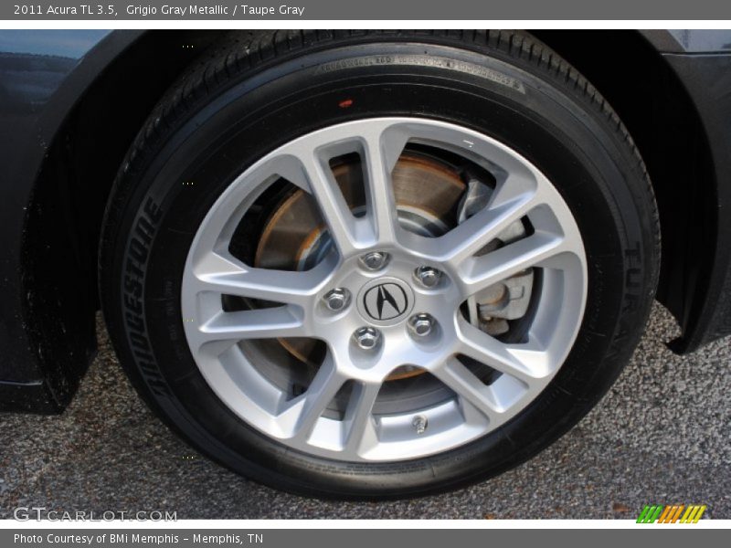 Grigio Gray Metallic / Taupe Gray 2011 Acura TL 3.5
