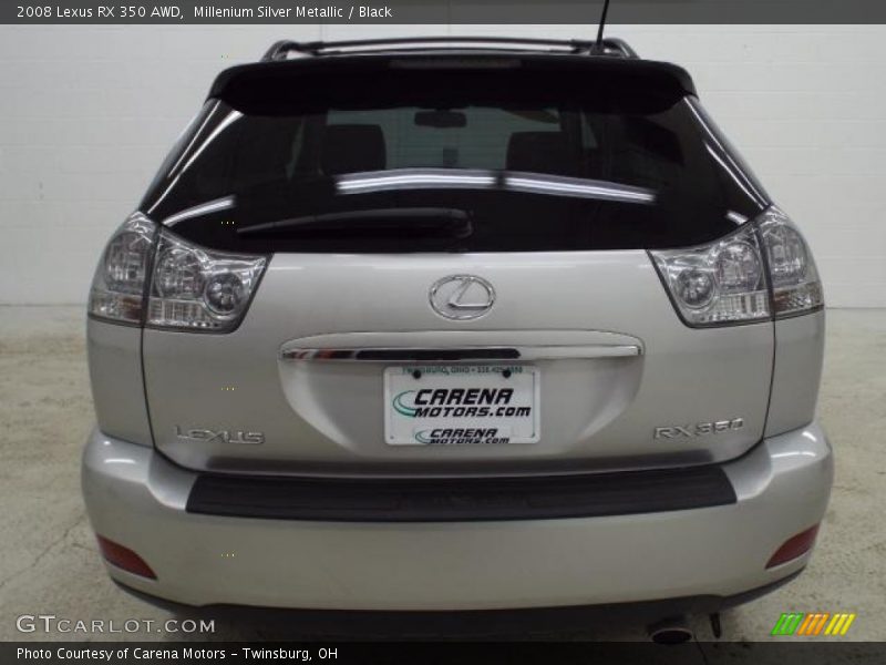 Millenium Silver Metallic / Black 2008 Lexus RX 350 AWD