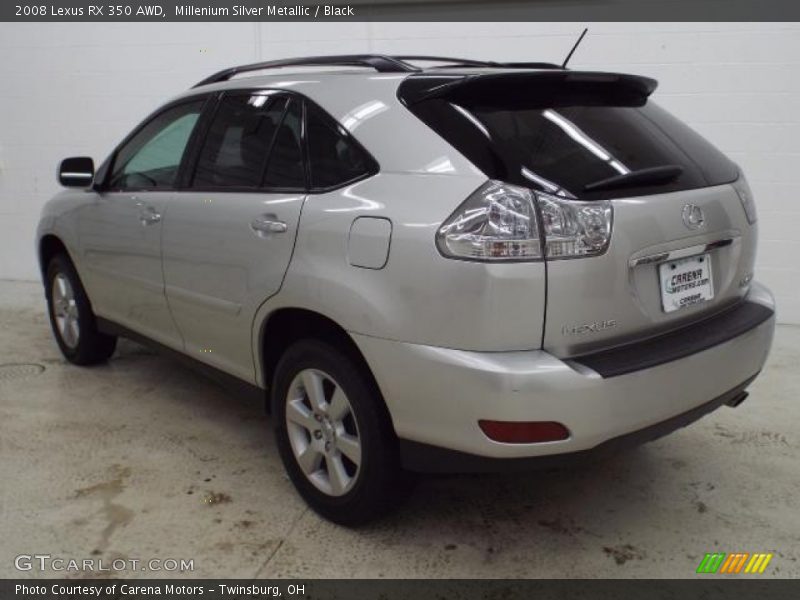 Millenium Silver Metallic / Black 2008 Lexus RX 350 AWD