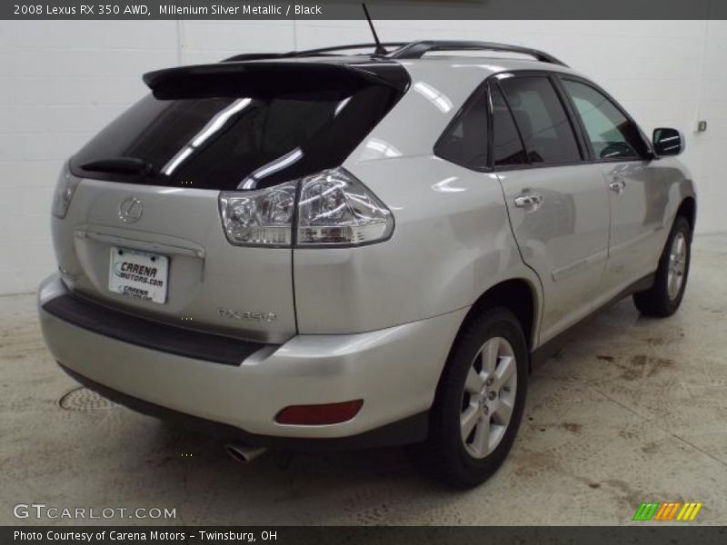 Millenium Silver Metallic / Black 2008 Lexus RX 350 AWD