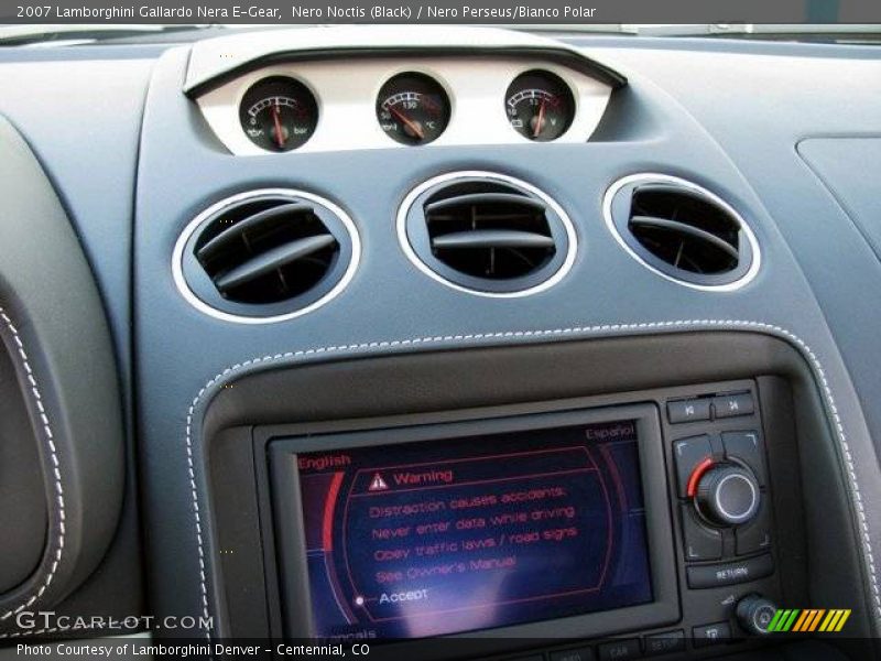 Controls of 2007 Gallardo Nera E-Gear