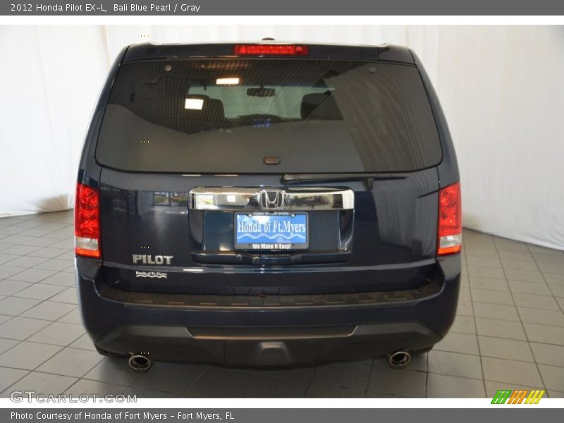 Bali Blue Pearl / Gray 2012 Honda Pilot EX-L