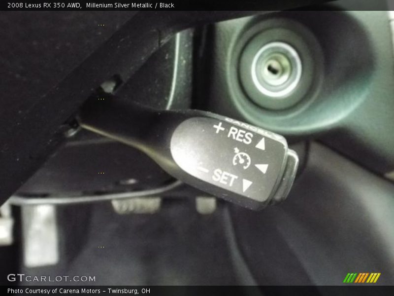 Millenium Silver Metallic / Black 2008 Lexus RX 350 AWD