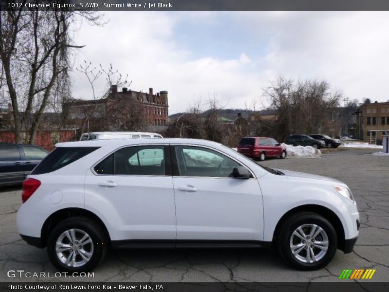 Summit White / Jet Black 2012 Chevrolet Equinox LS AWD