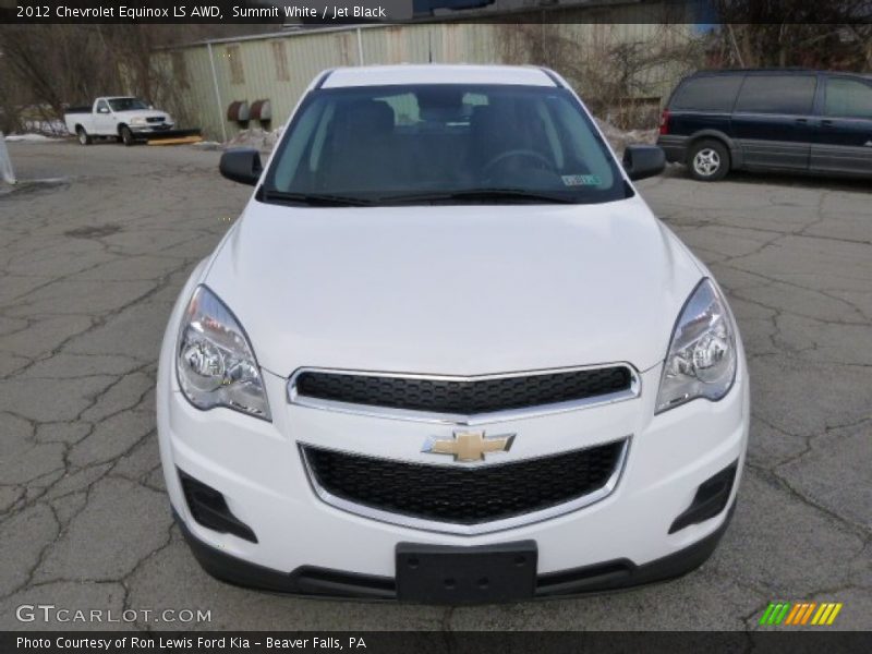 Summit White / Jet Black 2012 Chevrolet Equinox LS AWD