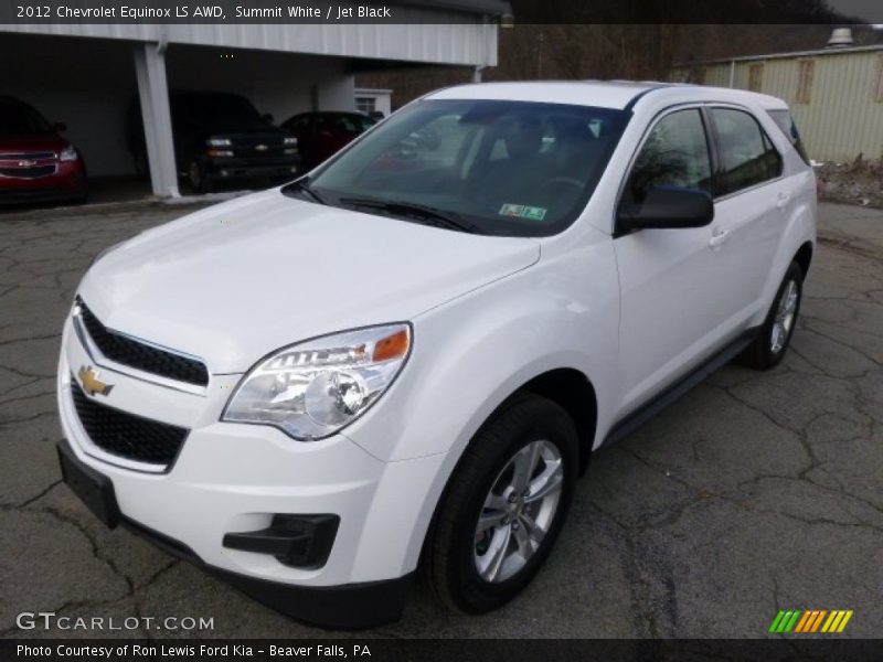 Summit White / Jet Black 2012 Chevrolet Equinox LS AWD