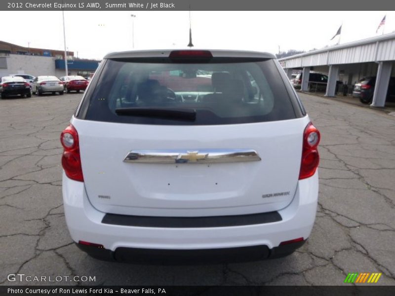 Summit White / Jet Black 2012 Chevrolet Equinox LS AWD