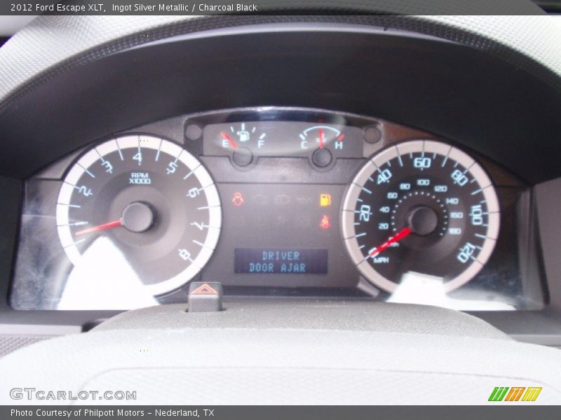 Ingot Silver Metallic / Charcoal Black 2012 Ford Escape XLT