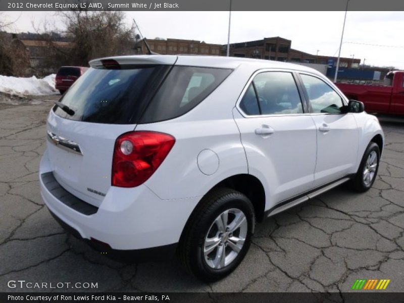 Summit White / Jet Black 2012 Chevrolet Equinox LS AWD