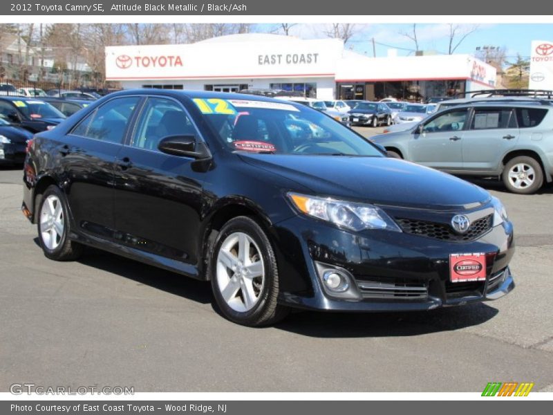 Attitude Black Metallic / Black/Ash 2012 Toyota Camry SE