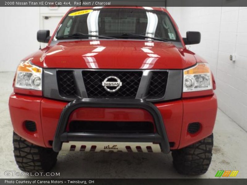 Red Alert / Charcoal 2008 Nissan Titan XE Crew Cab 4x4