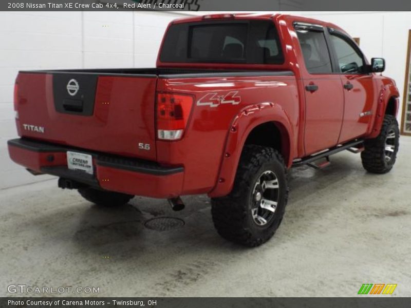 Red Alert / Charcoal 2008 Nissan Titan XE Crew Cab 4x4