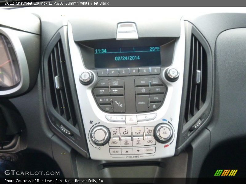 Summit White / Jet Black 2012 Chevrolet Equinox LS AWD