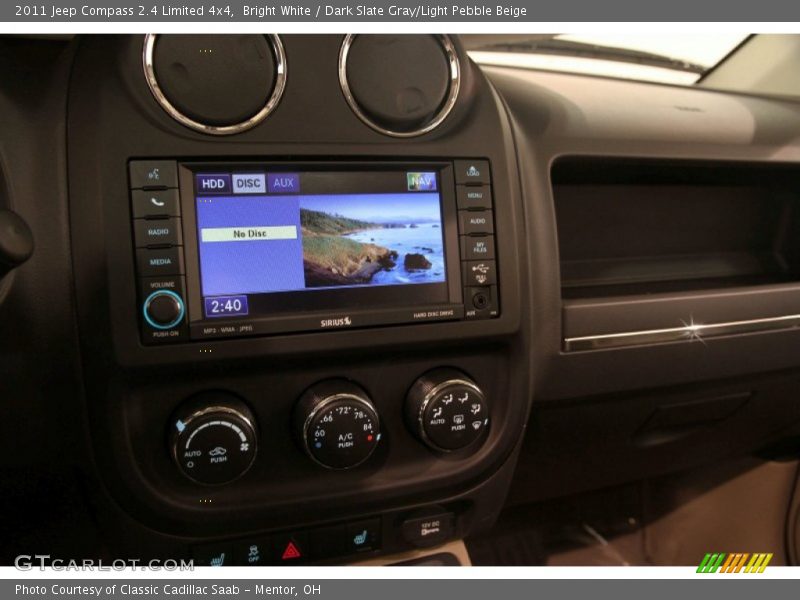 Bright White / Dark Slate Gray/Light Pebble Beige 2011 Jeep Compass 2.4 Limited 4x4