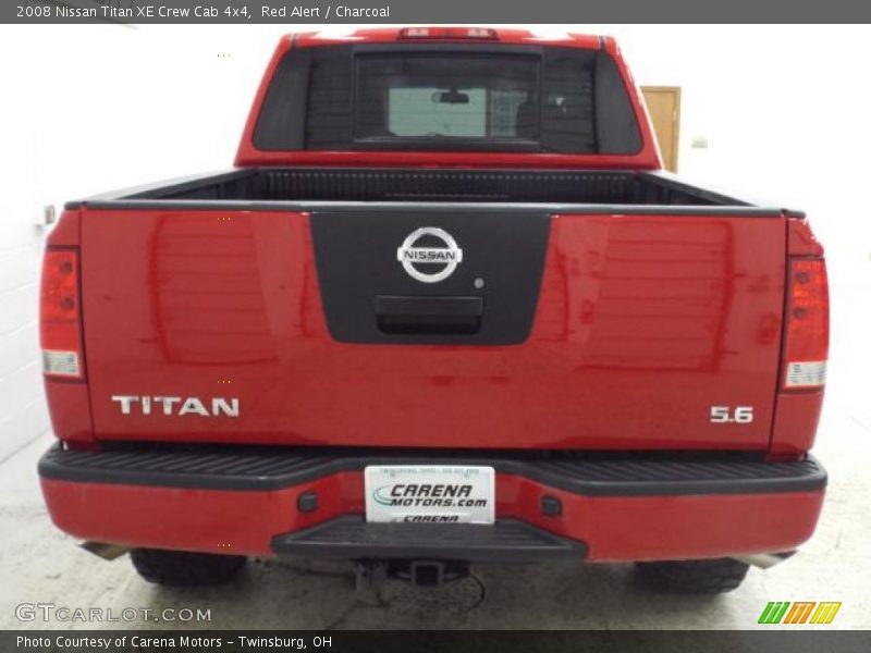 Red Alert / Charcoal 2008 Nissan Titan XE Crew Cab 4x4