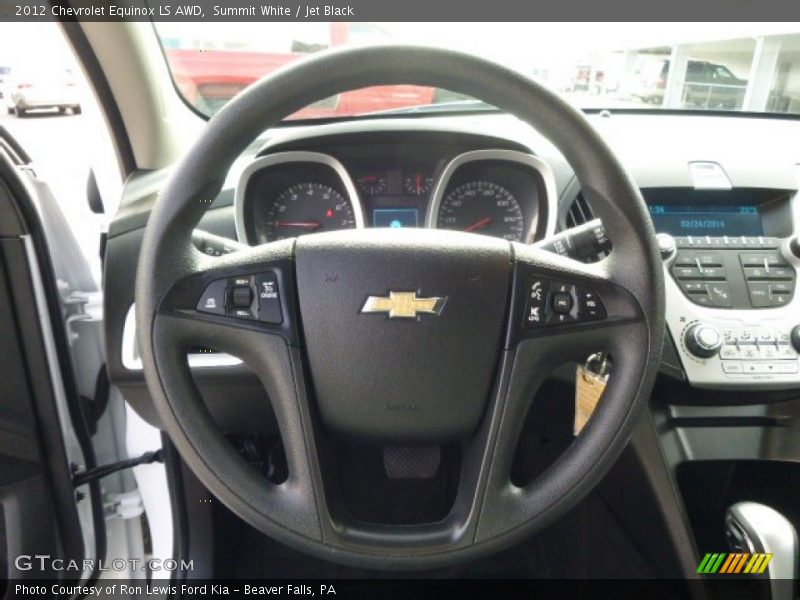 Summit White / Jet Black 2012 Chevrolet Equinox LS AWD