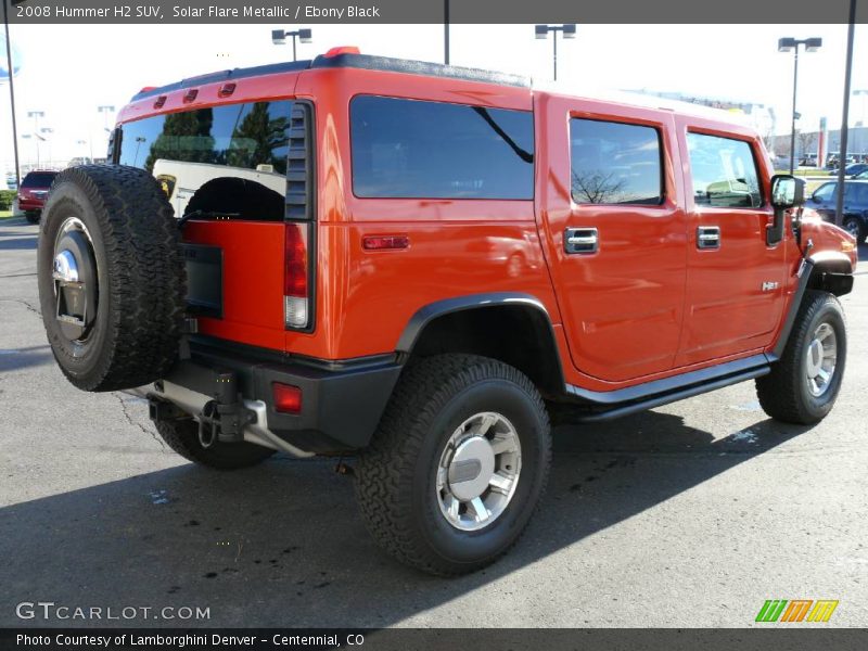 Solar Flare Metallic / Ebony Black 2008 Hummer H2 SUV