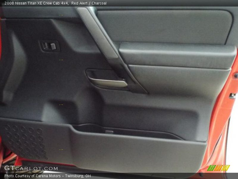 Red Alert / Charcoal 2008 Nissan Titan XE Crew Cab 4x4