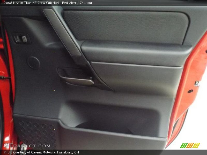 Red Alert / Charcoal 2008 Nissan Titan XE Crew Cab 4x4