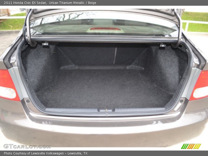 Urban Titanium Metallic / Beige 2011 Honda Civic EX Sedan