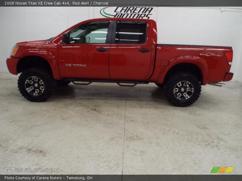 Red Alert / Charcoal 2008 Nissan Titan XE Crew Cab 4x4