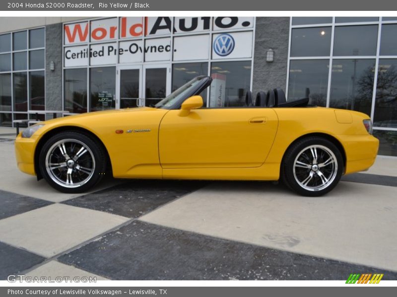 Rio Yellow / Black 2004 Honda S2000 Roadster