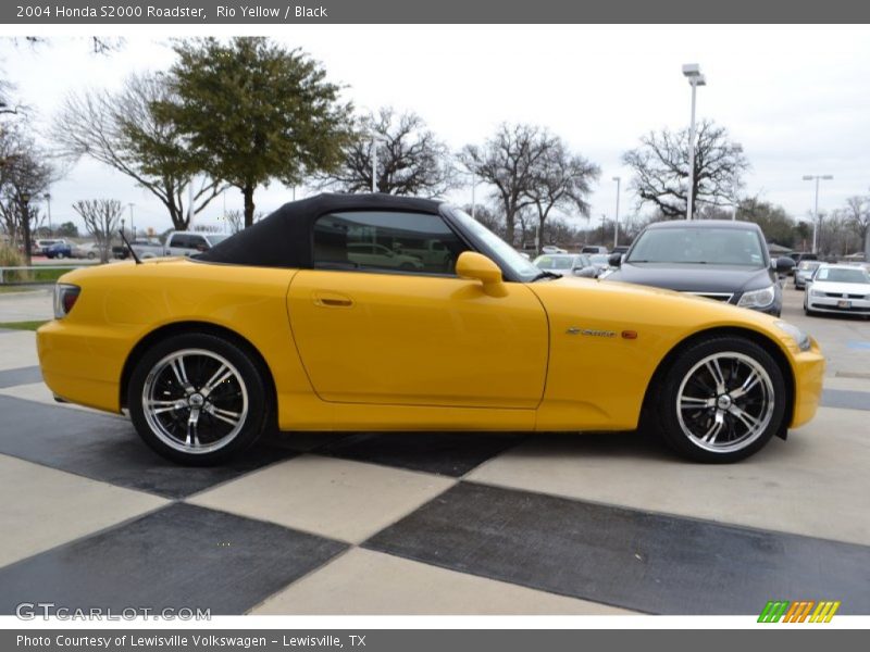Rio Yellow / Black 2004 Honda S2000 Roadster