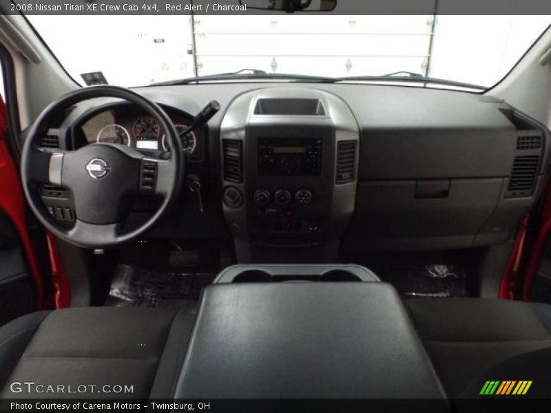 Red Alert / Charcoal 2008 Nissan Titan XE Crew Cab 4x4
