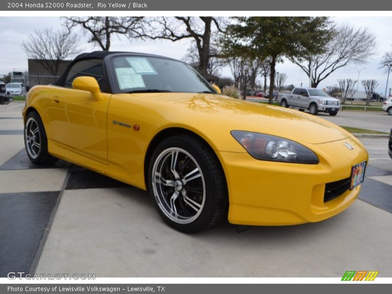 Rio Yellow / Black 2004 Honda S2000 Roadster