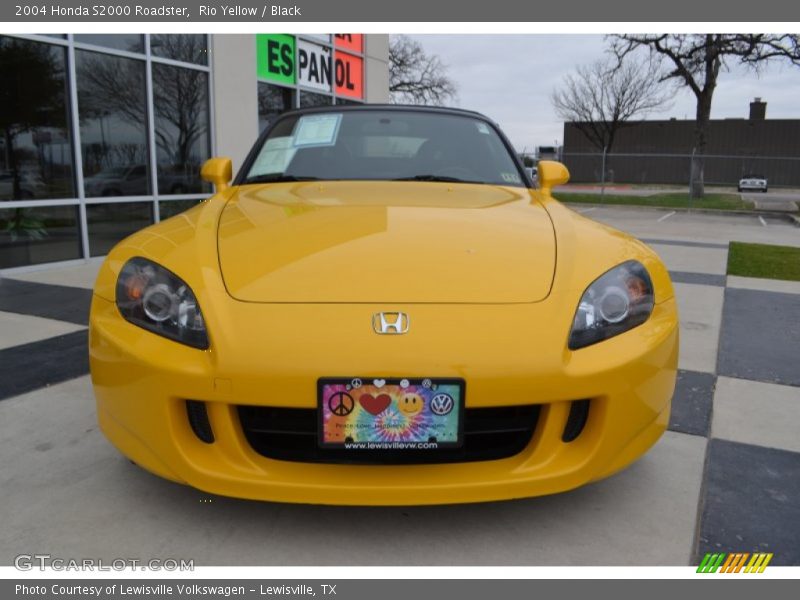 Rio Yellow / Black 2004 Honda S2000 Roadster
