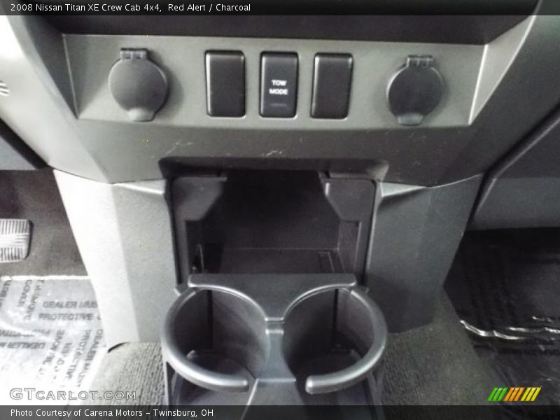 Red Alert / Charcoal 2008 Nissan Titan XE Crew Cab 4x4