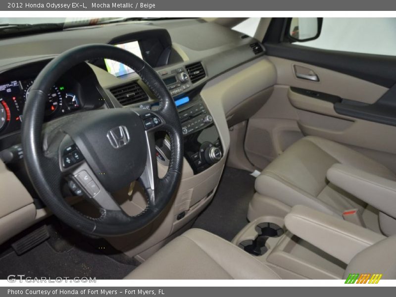Mocha Metallic / Beige 2012 Honda Odyssey EX-L