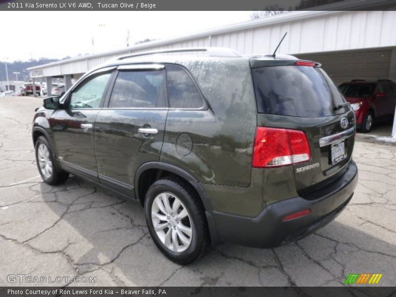 Tuscan Olive / Beige 2011 Kia Sorento LX V6 AWD