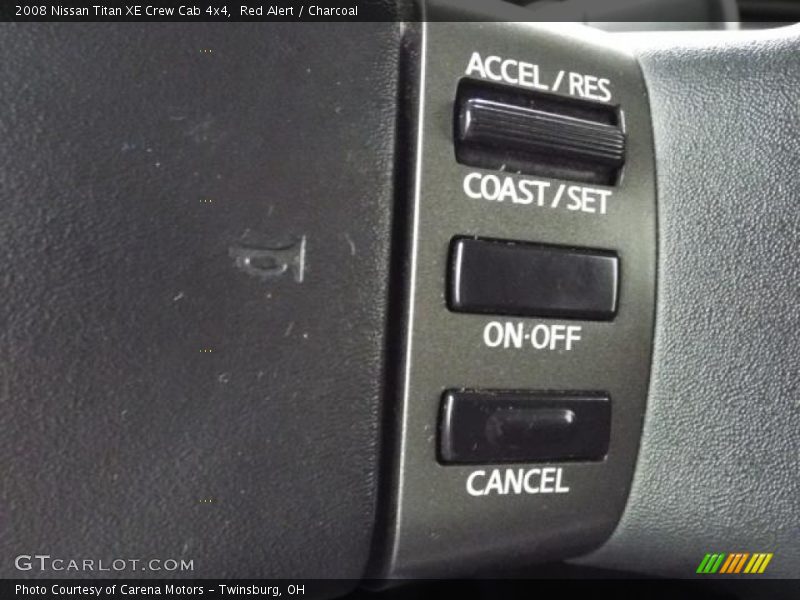 Red Alert / Charcoal 2008 Nissan Titan XE Crew Cab 4x4