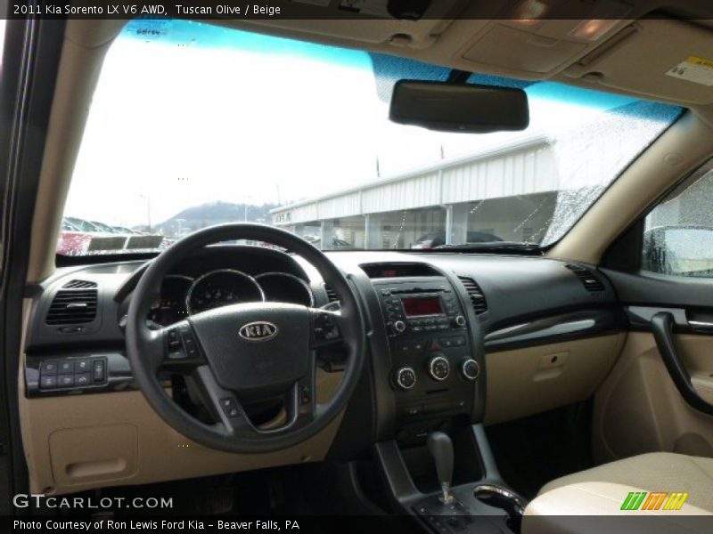 Tuscan Olive / Beige 2011 Kia Sorento LX V6 AWD