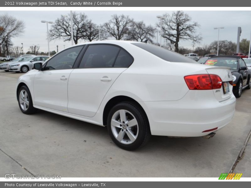 Candy White / Cornsilk Beige 2012 Volkswagen Jetta TDI Sedan