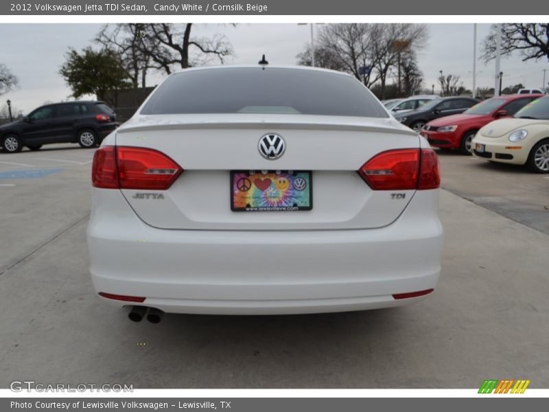 Candy White / Cornsilk Beige 2012 Volkswagen Jetta TDI Sedan