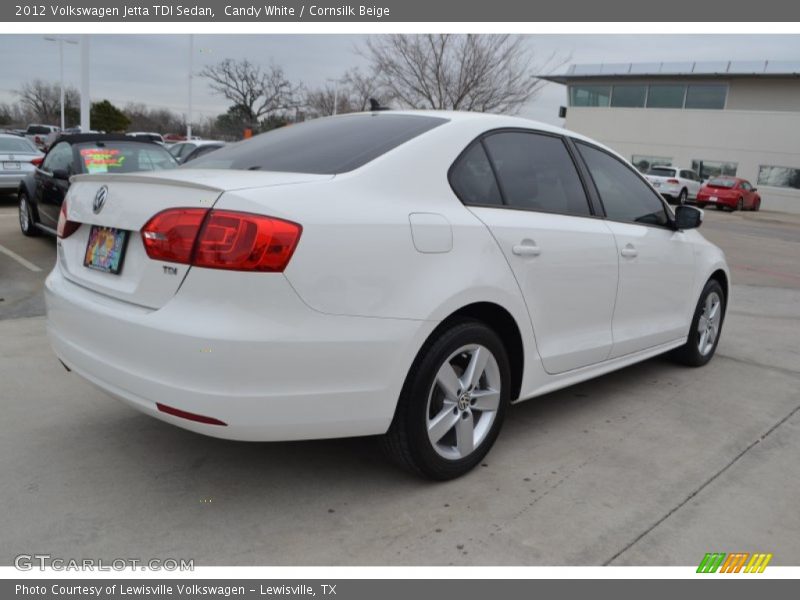 Candy White / Cornsilk Beige 2012 Volkswagen Jetta TDI Sedan