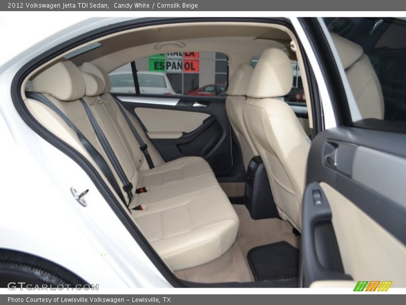 Candy White / Cornsilk Beige 2012 Volkswagen Jetta TDI Sedan