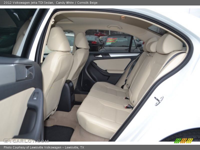 Candy White / Cornsilk Beige 2012 Volkswagen Jetta TDI Sedan