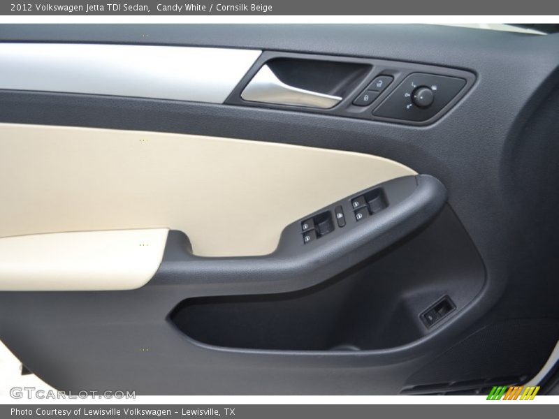 Candy White / Cornsilk Beige 2012 Volkswagen Jetta TDI Sedan