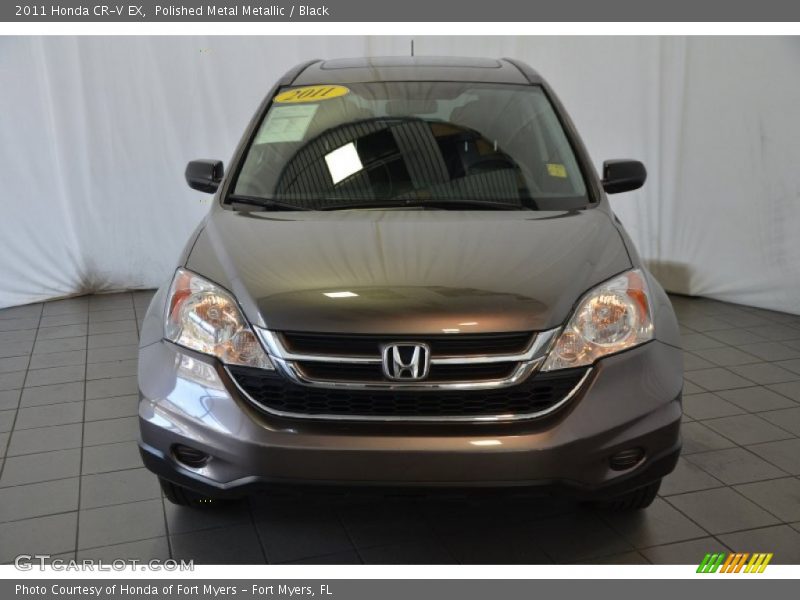 Polished Metal Metallic / Black 2011 Honda CR-V EX