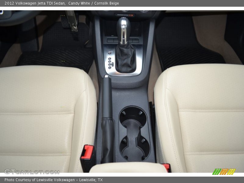 Candy White / Cornsilk Beige 2012 Volkswagen Jetta TDI Sedan