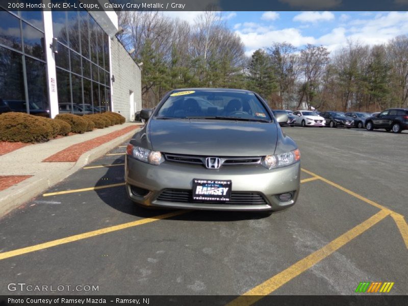 Galaxy Gray Metallic / Gray 2008 Honda Civic EX-L Coupe