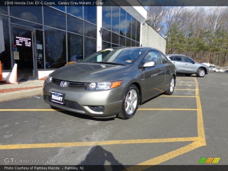 Galaxy Gray Metallic / Gray 2008 Honda Civic EX-L Coupe